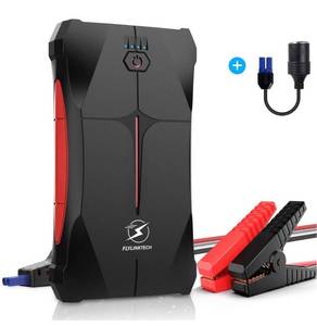 lot 3296 image: FLYLINKTECH 800A Peak 13200mAh Portable Car Battery Jump Starter Booster (up to 5.0L Gas Or 4.0L Diesel Engine), with Smart Safe Jumper Cable, LED Flashlight, EC5 Car Cigarette Lighter