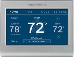 lot 3312 image: Honeywell Home - Smart Color Thermostat with Wi-Fi Connectivity - Silver