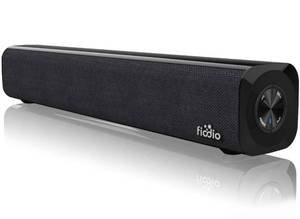 lot 13900 image: FIODIO Mini Sound Bar, USB Battery Powered Speakers for Desktop, Aux-in Wired and Wireless Bluetooth Stereo Projector Speaker with Strong Bass for PC, Gaming, Tablets and Cellphone
