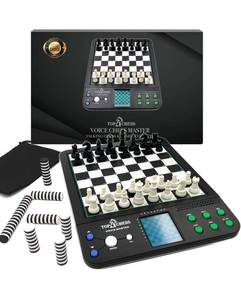 lot 13909 image: Top 1 Chess Set Board Game Electronic Voice Chess Academy Classical 8 in 1 Co...