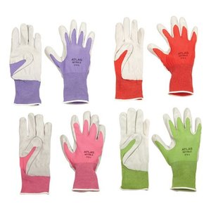 lot 13917 image: Showa Best Glove 3706CL-08.RT Garden Nitrile Coated Glove-LARGE NITRILE GLOVE, Assorted Colors, 4 Pair