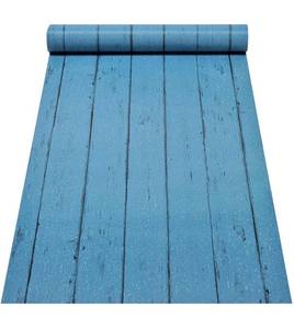 lot 13930 image: 17.7x78.7 Peel and Stick Wallpaper - Decorative Self Adhesive Vinyl Film Wood Grain Wallpaper for Furniture Cabinet Countertop Shelf Paper, Blue Distressed Wood -Set of 4