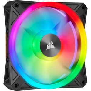 lot 13942 image: CORSAIR - QL Series 120mm Cooling Fan with RGB Lighting - Black