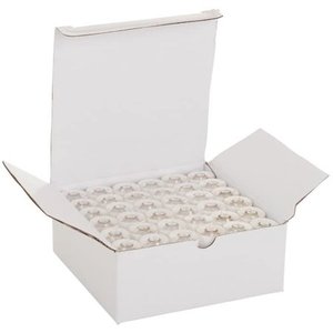 lot 13943 image: Set of 144 Embroidex 90 Weight Wt White Plastic Sided Prewound Bobbin Thread Size 15A 156 A for Brother Embroidery Machine