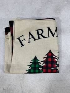 lot 14743 image: Set of 4 Burlap Throw Pillow Covers 18 x 18