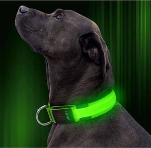 lot 14748 image: Illumifun LED Dog Collar, USB Rechargeable Glowing Pet Safety Collar, Adjustable Light Up Collars for Medium Dogs