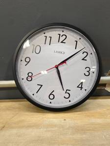 lot 15591 image: Lamiko Wall Clock 10� (Missing Battery Cover )