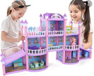 lot 15621 image: Ep Exercise N Play Dollhouse Dream House Building Toys, Large Doll House