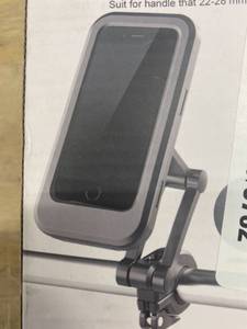 lot 15622 image: (Brand Unknown) Phone Mount For Handle 22-28 mm Diameter 360 Degree