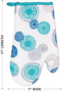 lot 16242 image: LOT of 2 (4 total) Oven Mitts 2 Pair of Quilted Lining - Premium Heat Resistant Kitchen Gloves with Cotton Wadding - Non-Slip Food Grade Kitchen Mittens for Cooking, Baking, BBQ