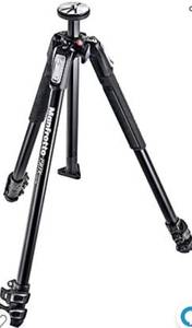 lot 26977 image: Manfrotto 190X Aluminum 3-Section Tripod
