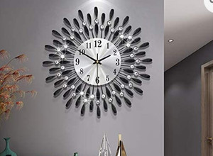 lot 26981 image: Modern Metal Wall Clock,Silver