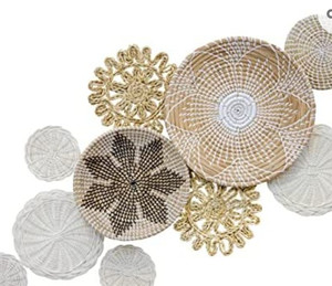 lot 26983 image: ChicnChill Wall Basket Decor,Set of 10,Seagrass