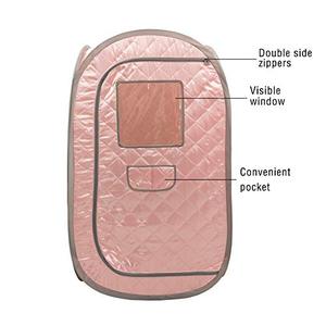 lot 27011 image: Smartmak Portable Sauna Tent, Foldable One Person Full Body Spa for Detox Therapy Without Steamer, LightPink