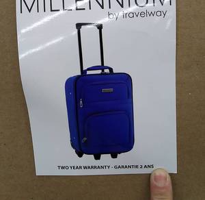 lot 27012 image: Travelway Millennium 18in. Carry on Baggage