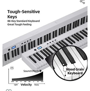 lot 27016 image: Finger Dance Folding Electric Keyboard