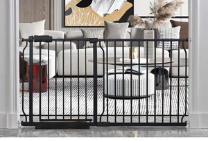 lot 27035 image: HOOOEN Extra Wide Baby Gate, 57.5-62