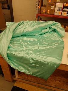 lot 27036 image: Satin Comforter,Light Blue