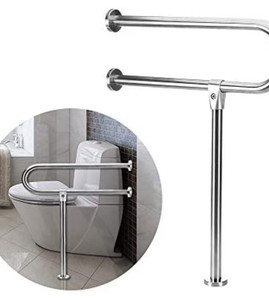lot 27064 image: Handicap Rail Grab Bar, Bathroom Toilet Rail