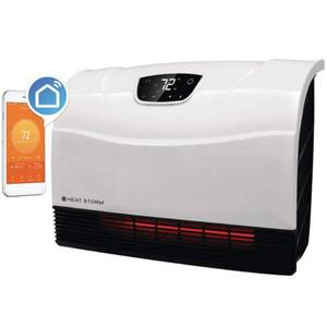 lot 27070 image: EnergyWise Wi-Fi Infrared Wall Heater,White