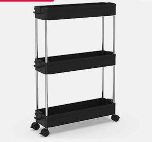lot 27100 image: Spacekeeper Slim Storage Cart 3 Tier