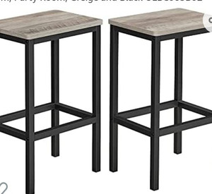 lot 27124 image: VASAGLE Bar Stools,Set of 2