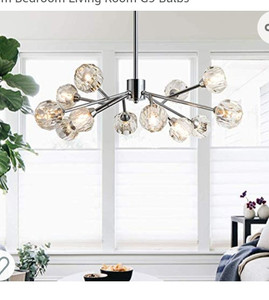 lot 27132 image: Weesalife Sputnik Chandeler Modern Crystal Pendant Light
