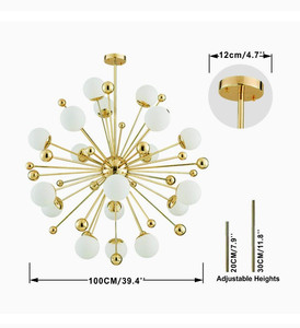 lot 27143 image: KCO Lighting Sputnik Chandelier Lighting Fixture,Starburst