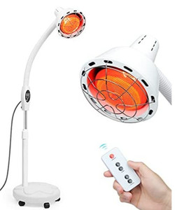 lot 27181 image: Serfory Infrared Light Stand, 275W Red Light Therapy Near Infrared Heat Lamp