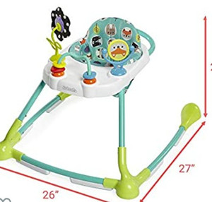 lot 27184 image: Kolcraft Tiny Steps 2-in-1 Infant and Baby Activity Walker