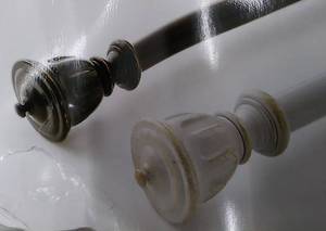 lot 27189 image: Nicetown Window Curtain Rod,White,72in.