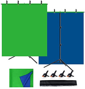 lot 27194 image: Faichee Green Screen Backdrop with Stand Kit