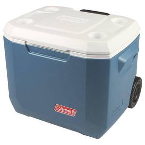 lot 27265 image: Coleman 50-Quart Xtreme 5-Day Heavy-Duty Cooler with Wheels