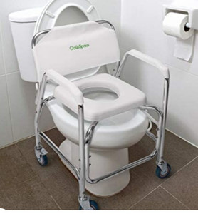 lot 27274 image: OasisSpace Rolling Shower Chair