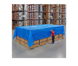 lot 27280 image: Woven Poly Tarp,Blue
