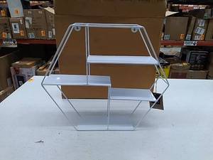 lot 27339 image: Kimisty Dante hexagon wall shelf