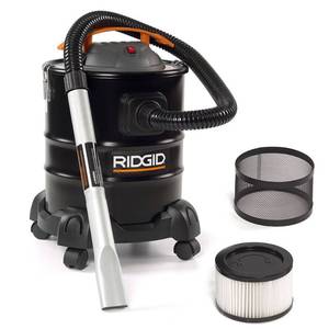 lot 27375 image: RIDGID 5 Gal. 3.0-Peak HP CoolDry Ash Canister Shop Vacuum