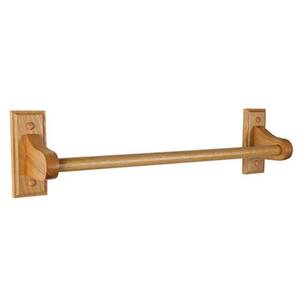 lot 27388 image: Design House Dalton Rustic 30in. Towel Bar, Honey Oak