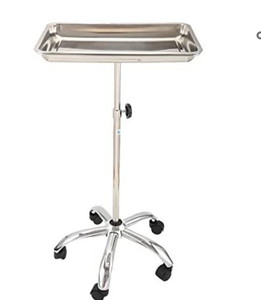 lot 27389 image: Konmee Upgraded Mayo Instrument Stand with Mobile 5 Caster Base