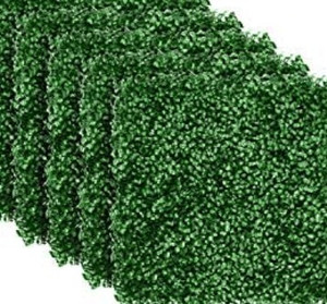 lot 27406 image: Flybold Grass Wall Panel Boxwood Hedge Wall Panels,4pk