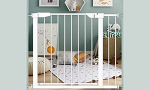 lot 27422 image: Fairy Baby Extra Wide or Narrow Baby Gate,White