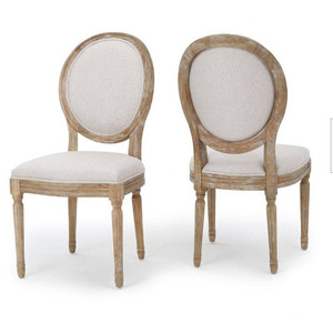 lot 27427 image: Noble house fabric Dining Chairs,Greige