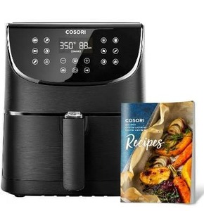 lot 58411 image: COSORI Air Fryer Oven Compact 3.7 Qt, Suitable For Families Of 1�3 (100 Recipes), 11 One-Touch Digital Presets, Preheat & Shake Reminder, Nonstick & Dishwasher-Safe Square Basket, 85% Less Oil, Black