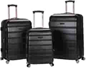 lot 58429 image: Rockland Luggage 3 piece Set Black