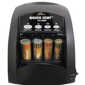 lot 58464 image: Royal Sovereign Electric Coin Sorter, Patented Technology, 1 Row of Coin Sorting (CO-1000) , Black