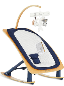 lot 58661 image: Evolur Tory 2-in-1 Rocker & Chair in Blue
