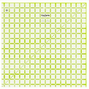 lot 58694 image: Omnigrip 16.5 Non-Slip Ruler, Square Quilters Ruler by Omnigrid (Cracked a Bit