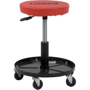 lot 59293 image: Pro-Lift C-3001 Pneumatic Chair with 300 lbs Capacity, Black  Red