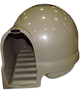 lot 59340 image: Petmate Booda Clean Step Cat Litter Box Dome (Multiple Cat Closed Litterbox, Indoor Cat Litterbox Enclosure, Made in The USA with 95% Recycled Materials)(top ONLY)