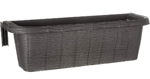 lot 59354 image: Apollo Exports International AP-30311 24 Adjustable Railing Planter Ratan Lo...